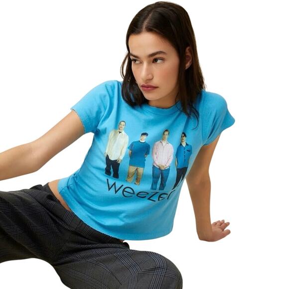 DAYDREAMER Weezer Blue Album Vintage Tee Size M New w/o Tag MSRP $88 - Picture 5 of 12
